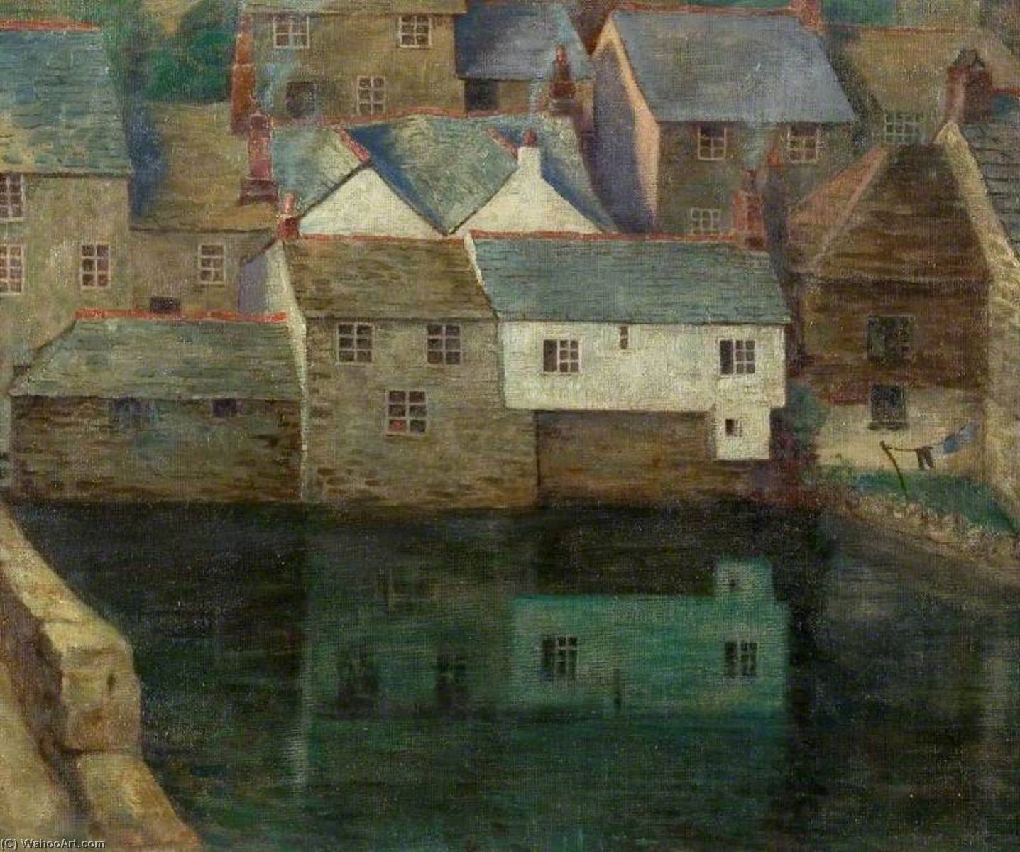 Wikioo.org - The Encyclopedia of Fine Arts - Painting, Artwork by Myrtle Broome - A Cornish Village