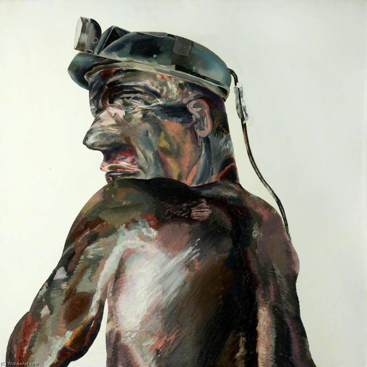 Wikioo.org - The Encyclopedia of Fine Arts - Painting, Artwork by Jack Crabtree - Miner on G6 Face