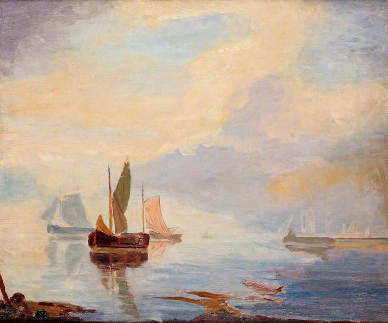 Wikioo.org - The Encyclopedia of Fine Arts - Painting, Artwork by Winston Spencer Churchill - Seascape (C.133)