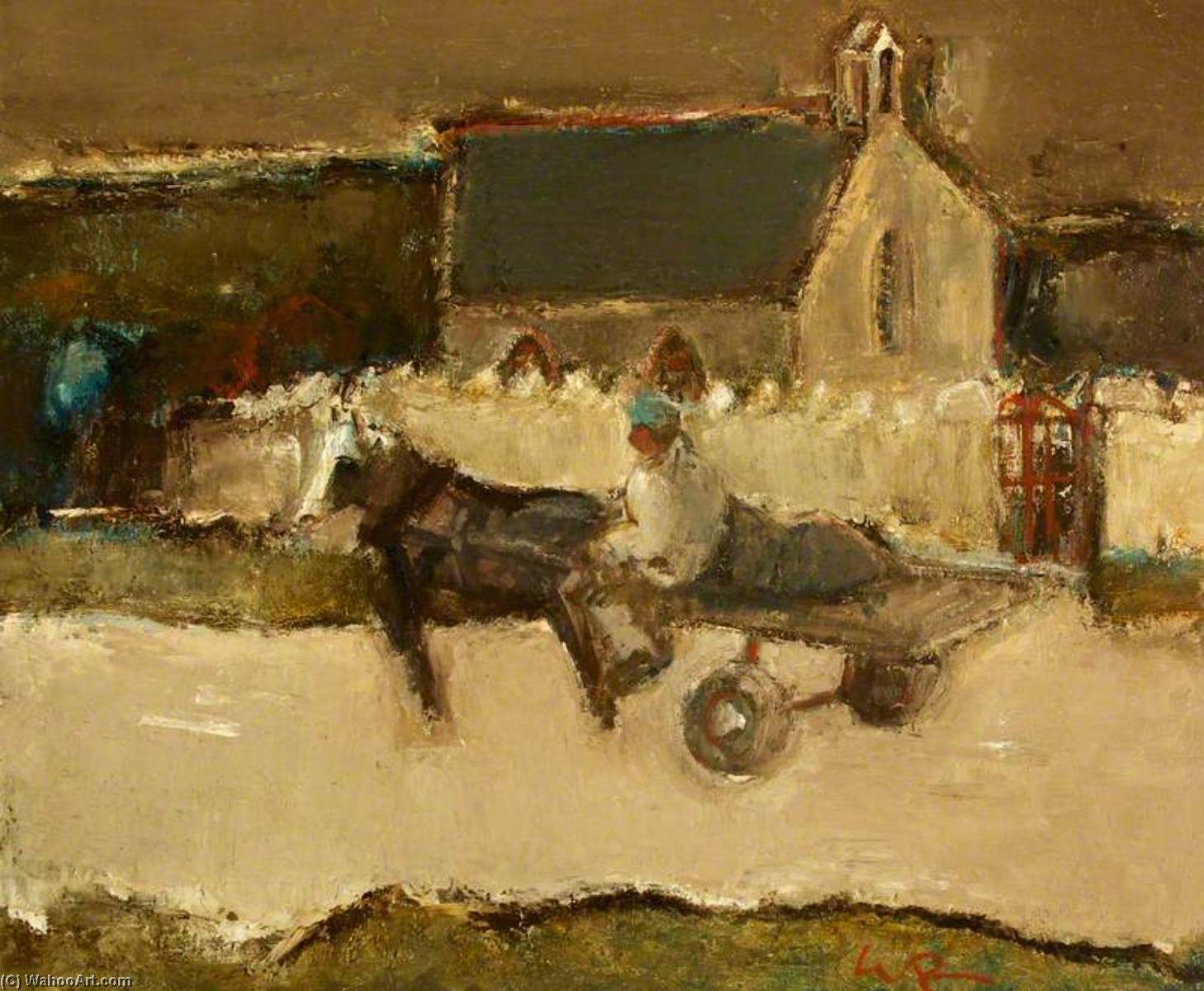Wikioo.org - The Encyclopedia of Fine Arts - Painting, Artwork by Will Roberts - St David's, Gwenffawd (Penclawdd)
