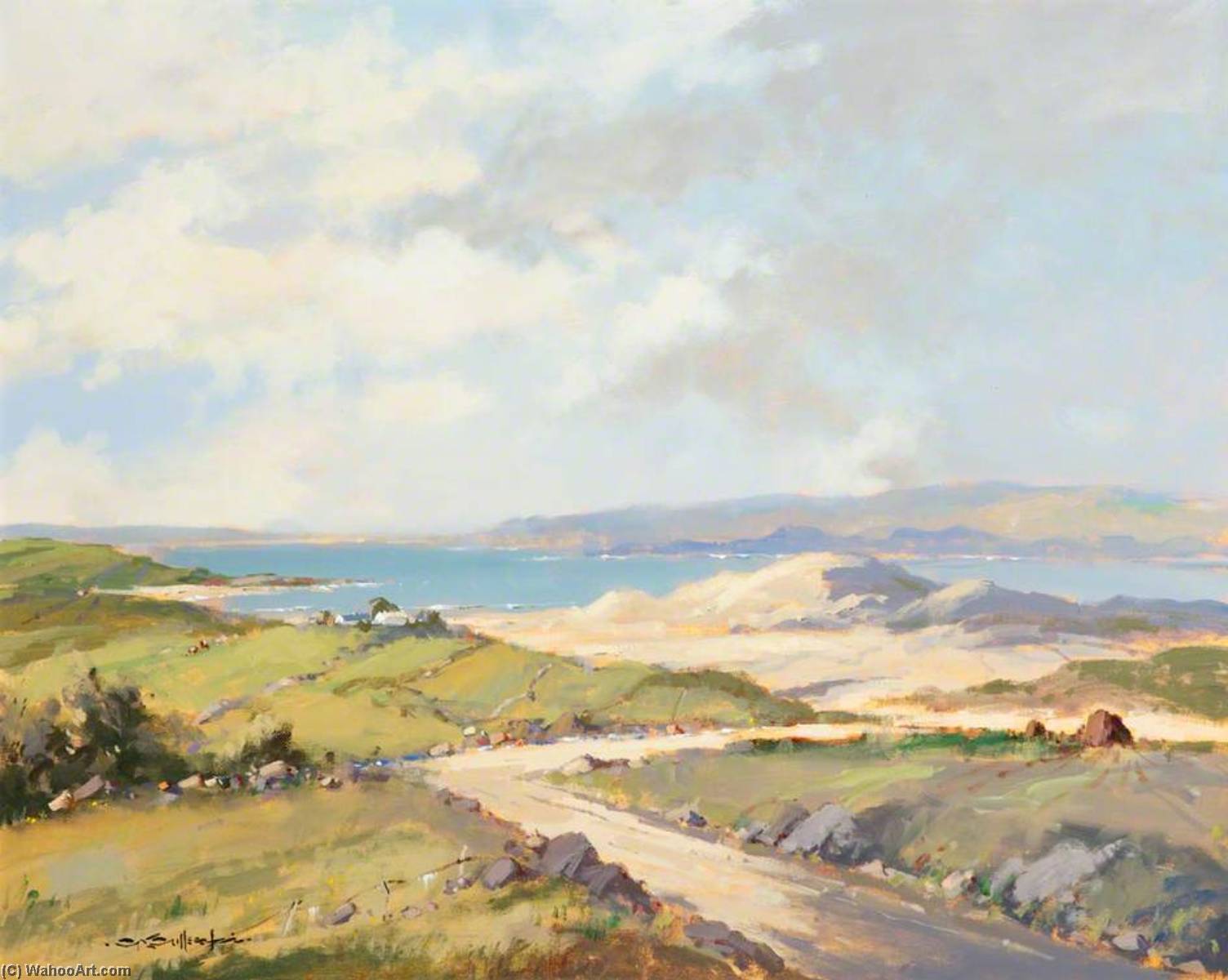 Wikioo.org - The Encyclopedia of Fine Arts - Painting, Artwork by George K Gillespie - Donegal Foreshore