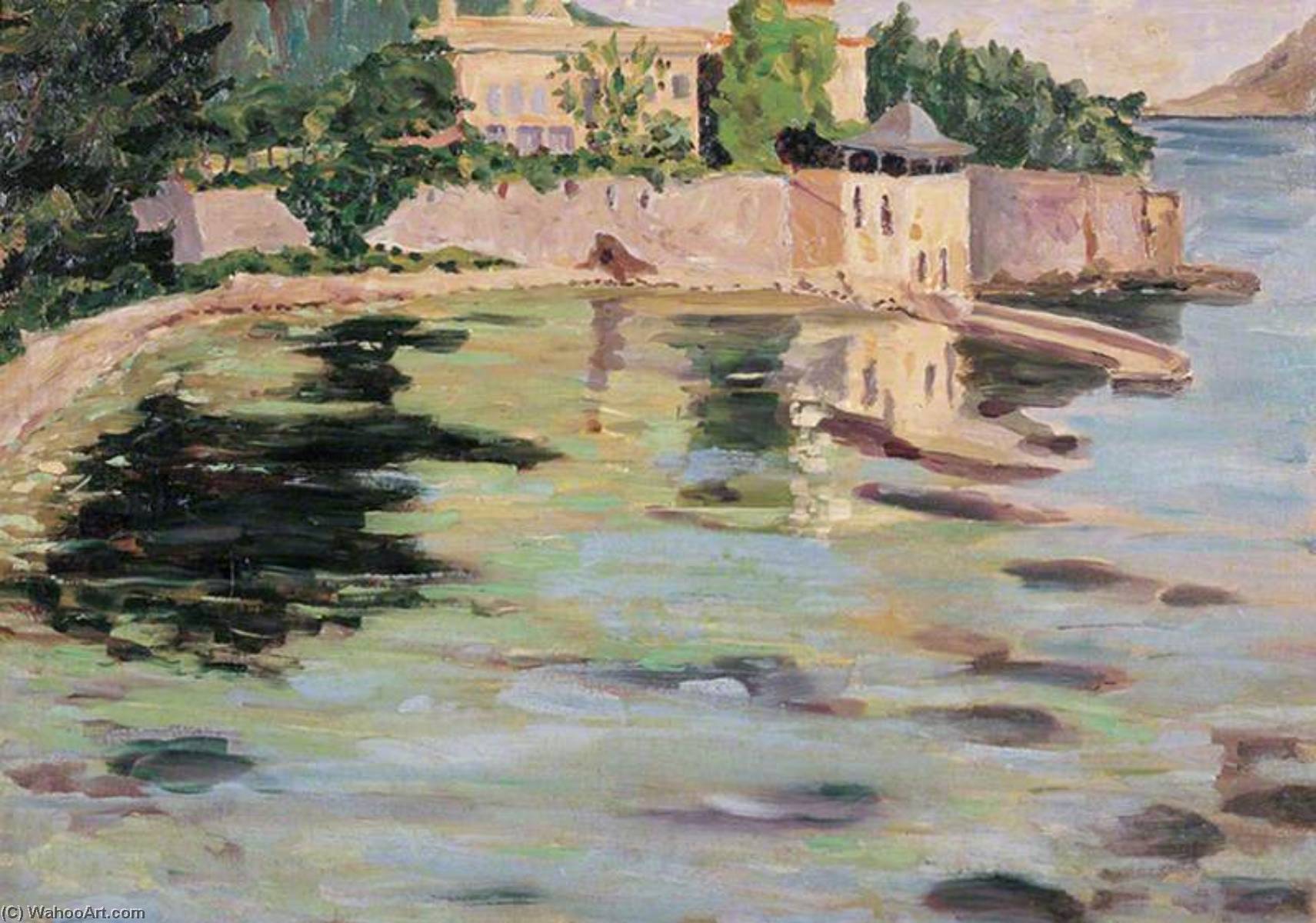 Wikioo.org - The Encyclopedia of Fine Arts - Painting, Artwork by Winston Spencer Churchill - The Coast near Cannes