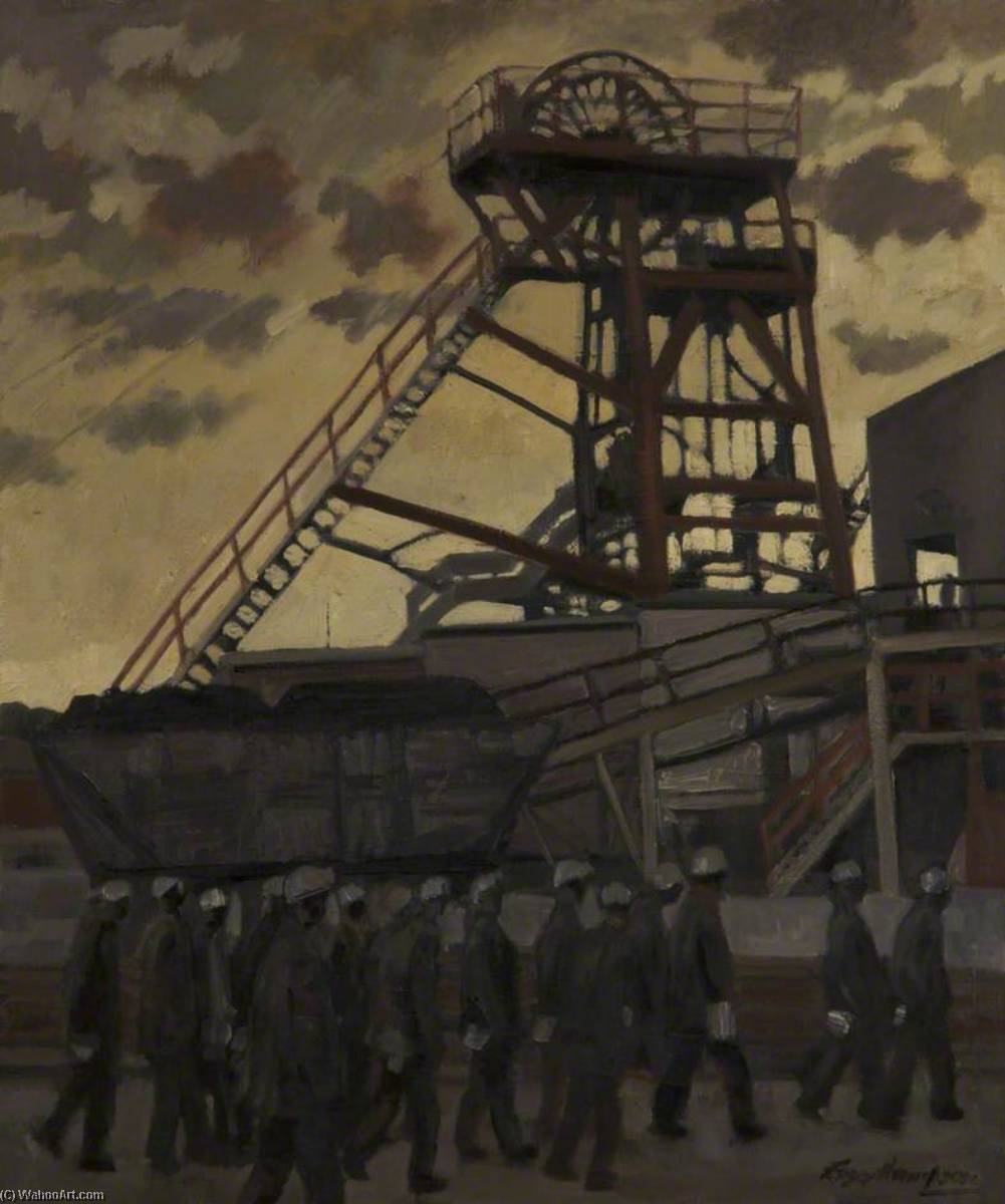 Wikioo.org - The Encyclopedia of Fine Arts - Painting, Artwork by Roger Hampson - Snibston Colliery, Leicestershire