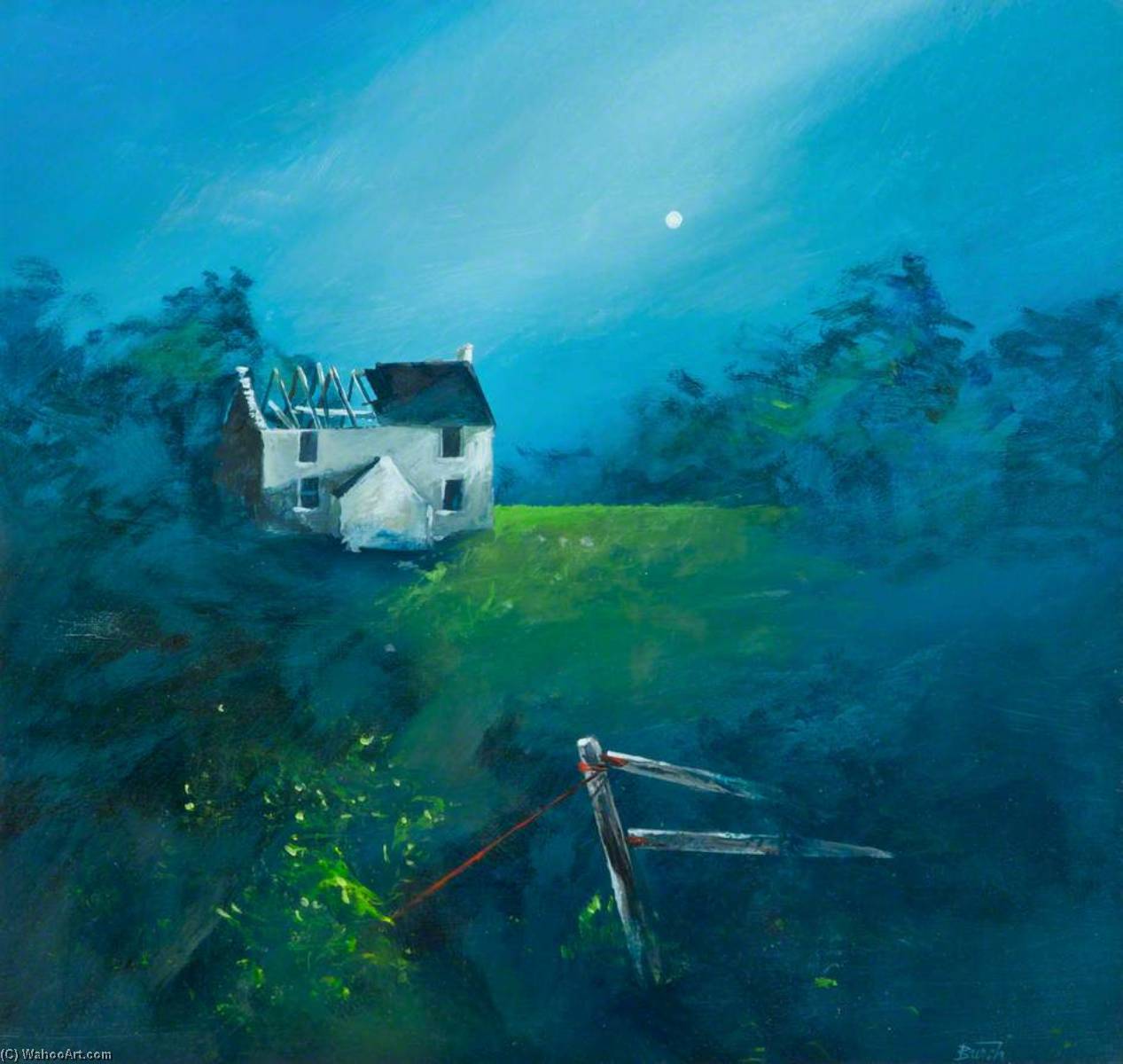 Wikioo.org - The Encyclopedia of Fine Arts - Painting, Artwork by Lawson Burch - Moonlight
