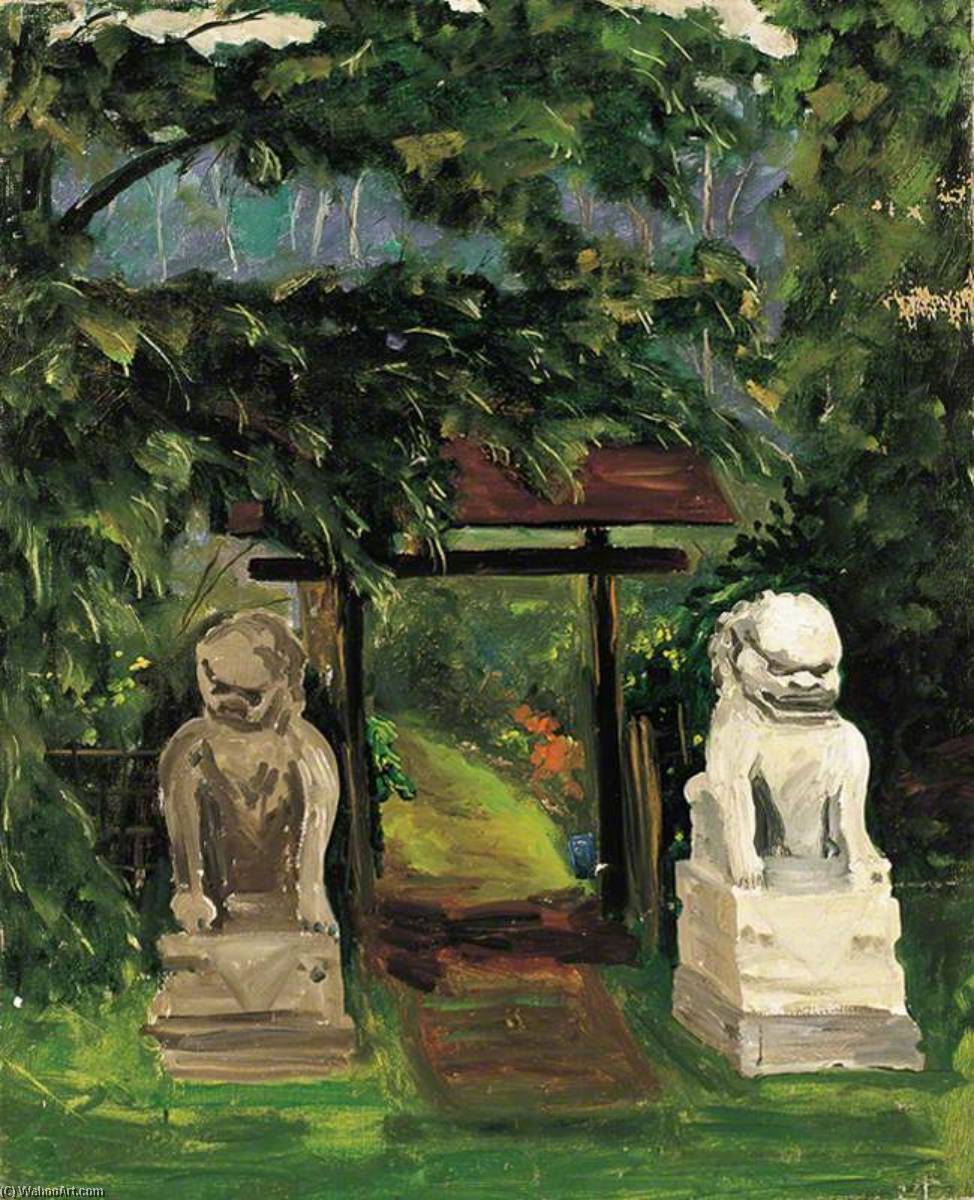 Wikioo.org - The Encyclopedia of Fine Arts - Painting, Artwork by Winston Spencer Churchill - Italian Garden Scene (formerly called 'Eastern Garden Scene')