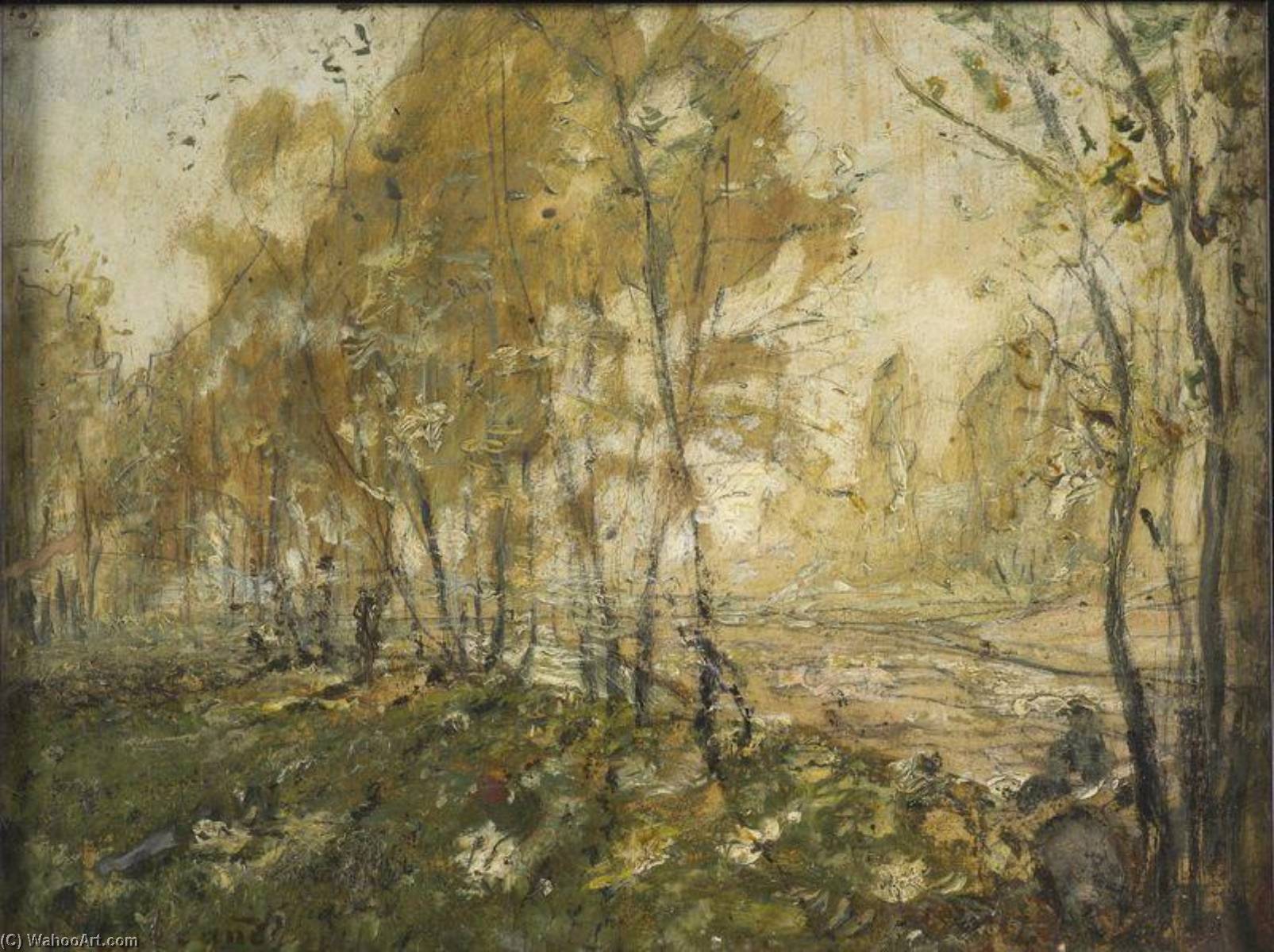 Wikioo.org – L'Encyclopédie des Beaux Arts - Peinture, Oeuvre de Carrand Louis Hilaire - paysage d'automne