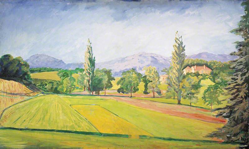 Wikioo.org - The Encyclopedia of Fine Arts - Painting, Artwork by Winston Spencer Churchill - Landscape near Choisy