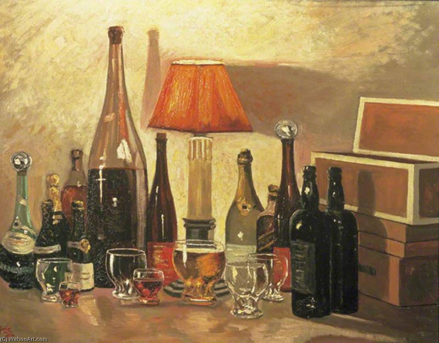 Wikioo.org - The Encyclopedia of Fine Arts - Painting, Artwork by Winston Spencer Churchill - Bottlescape