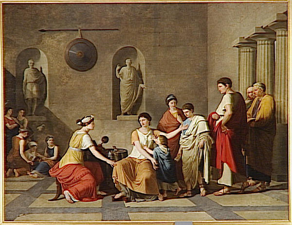 Wikioo.org - The Encyclopedia of Fine Arts - Painting, Artwork by Joseph Benoit Suvée - CORNELIE, MERE DE GRACQUES
