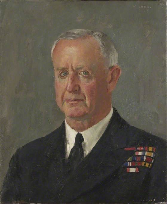 Wikioo.org - The Encyclopedia of Fine Arts - Painting, Artwork by Henry Marvell Carr - Admiral of the Fleet, Sir Andrew Cunningham (1890–1967), Bt, GCB, DSO