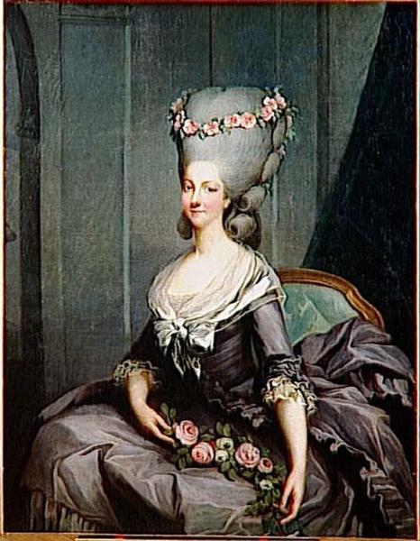 Wikioo.org - The Encyclopedia of Fine Arts - Painting, Artwork by Antoine François Callet - MARIE THERESE LOUISE DE SAVOIE CARIGNAN, PRINCESSE DE LAMBALLE (1749 1792)