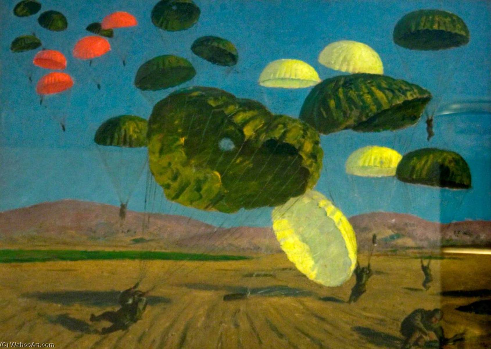 WikiOO.org - Enciclopedia of Fine Arts - Pictura, lucrări de artă Henry Marvell Carr - Parachute Drop
