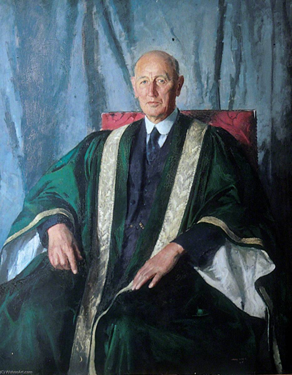 Wikioo.org - The Encyclopedia of Fine Arts - Painting, Artwork by Henry Marvell Carr - Bernard Mouat Jones (1882–1953), DSO, MA, DCL, LLD, Vice Chancellor of the University of Leeds (1938–1948)