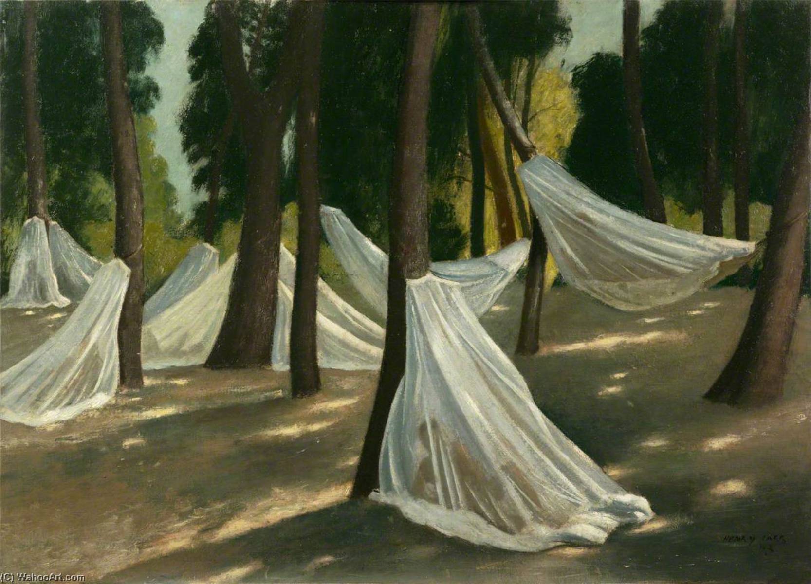 WikiOO.org - Enciclopedia of Fine Arts - Pictura, lucrări de artă Henry Marvell Carr - Mosquito Nets