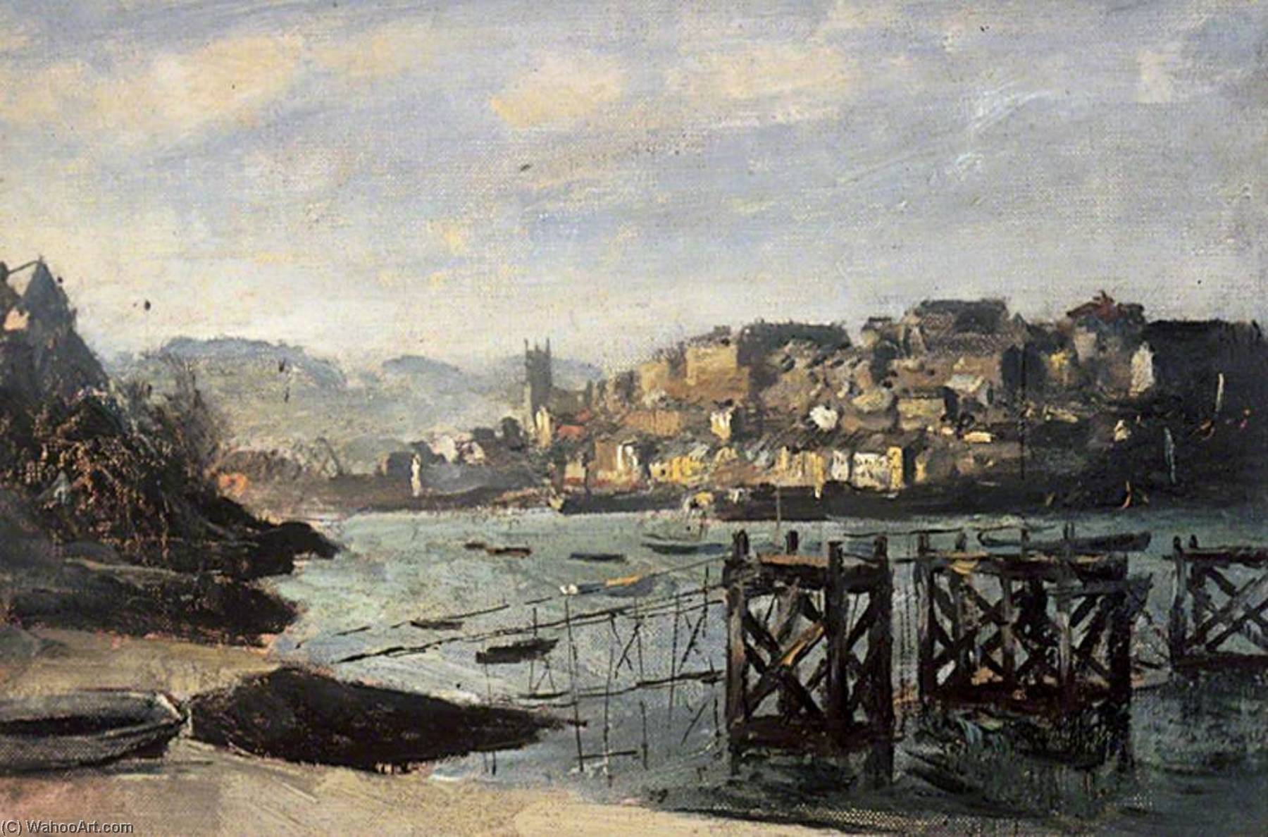 Wikioo.org - The Encyclopedia of Fine Arts - Painting, Artwork by Henry Marvell Carr - Brixham, Devon