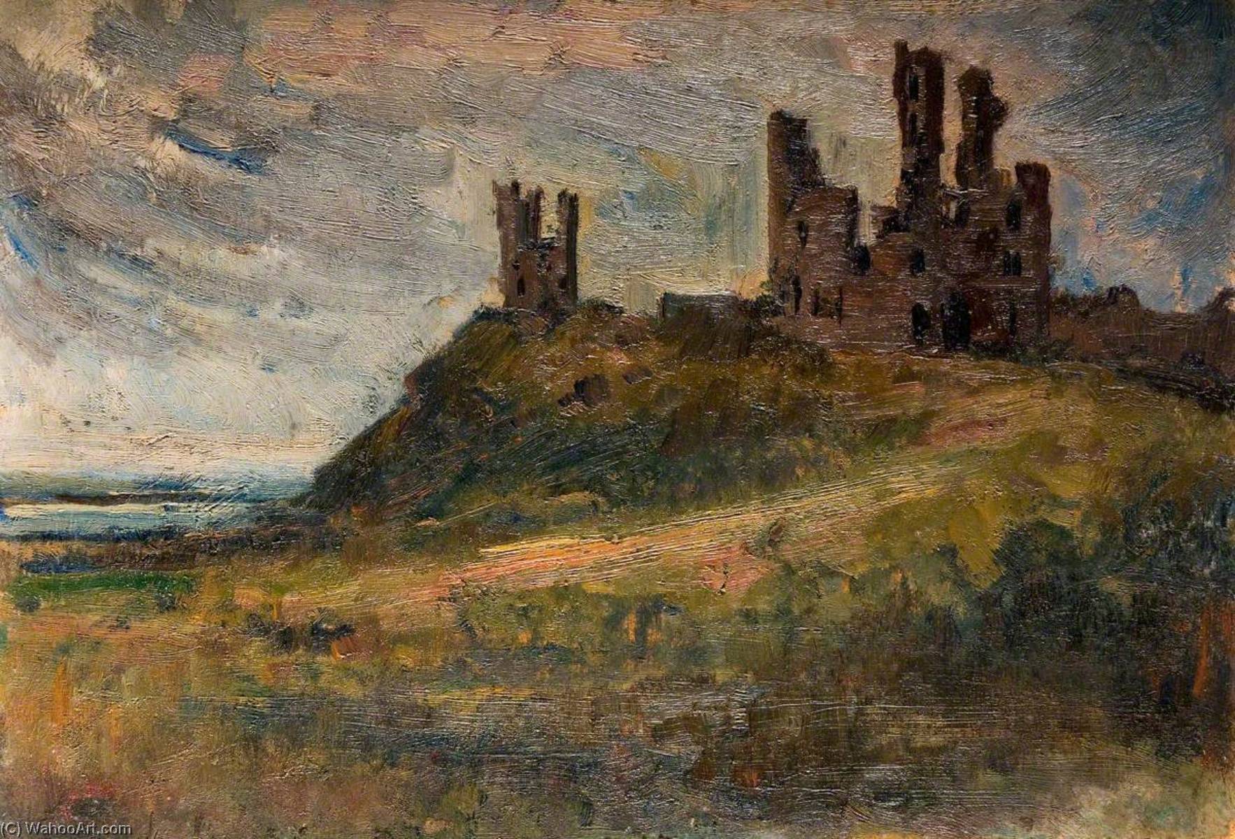 Wikioo.org - The Encyclopedia of Fine Arts - Painting, Artwork by Joseph Alfonso Toft - Dunstanburgh Castle