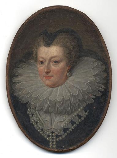 Wikioo.org – L'Encyclopédie des Beaux Arts - Peinture, Oeuvre de Ribou Jean Marie - Portrait de anne d'Autriche , femme de louis xiii
