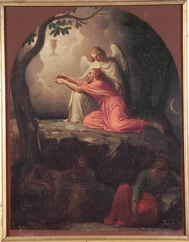 Wikioo.org - The Encyclopedia of Fine Arts - Painting, Artwork by Cazes Romain - Jésus au Jardin des Oliviers