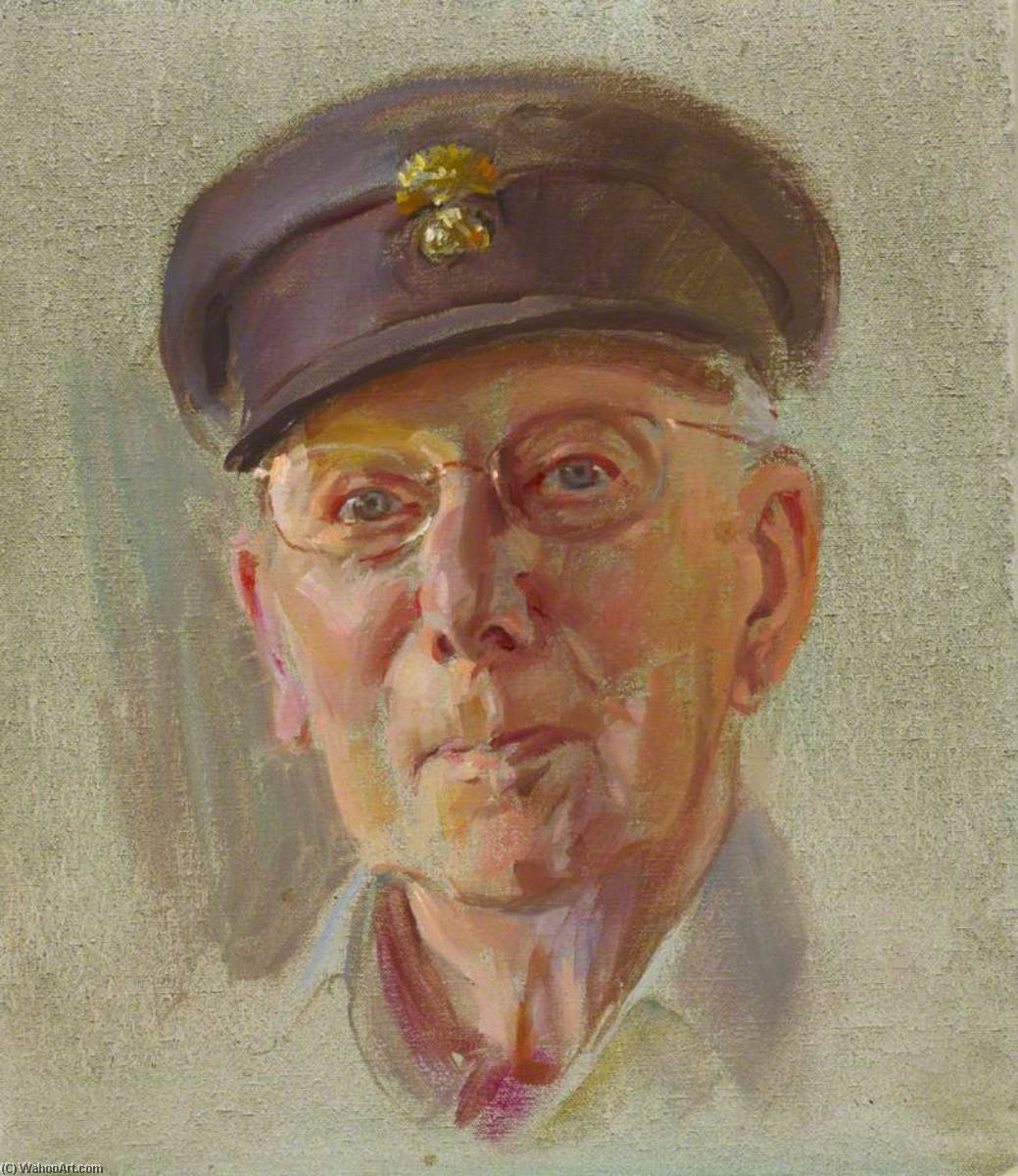 Wikioo.org - The Encyclopedia of Fine Arts - Painting, Artwork by June Mendoza - Chelsea Pensioners Norman Mitchell, Grenadier Guards