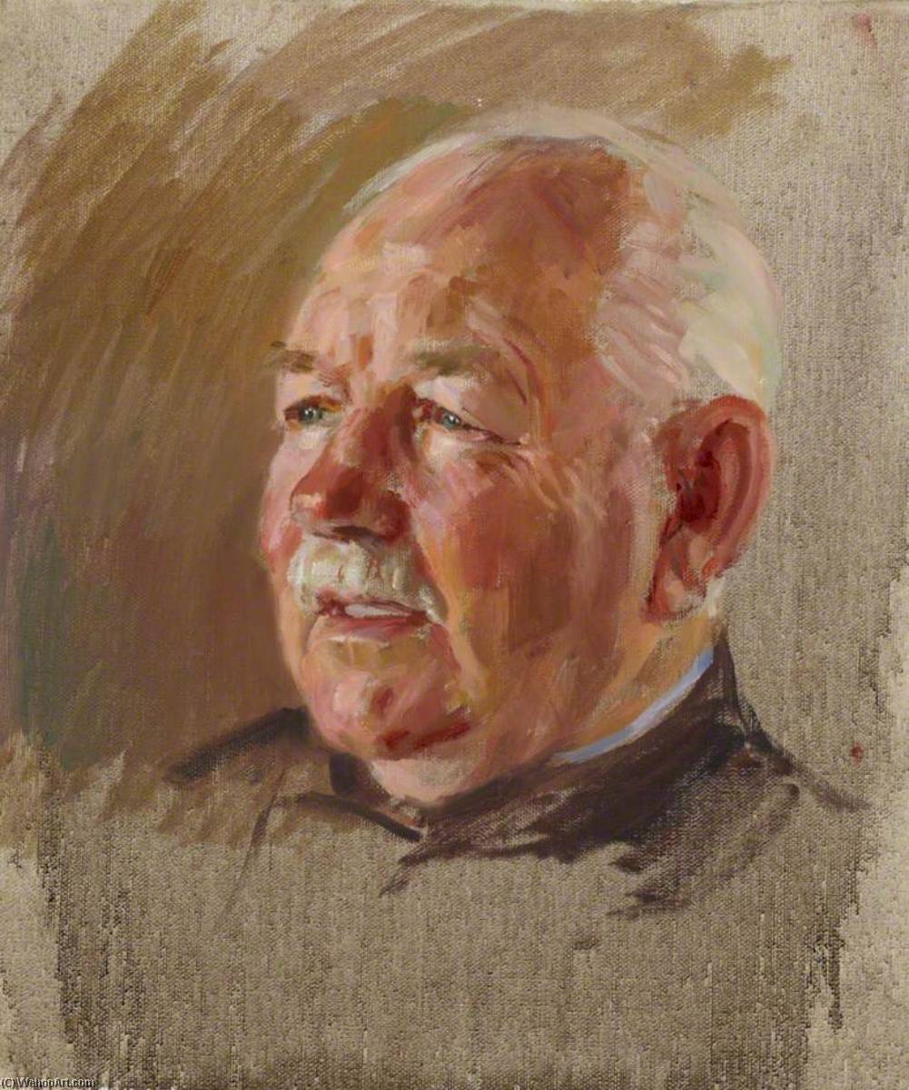 Wikioo.org - The Encyclopedia of Fine Arts - Painting, Artwork by June Mendoza - Chelsea Pensioners Michael McLean, BEM, Royal Army Ordnance Corps