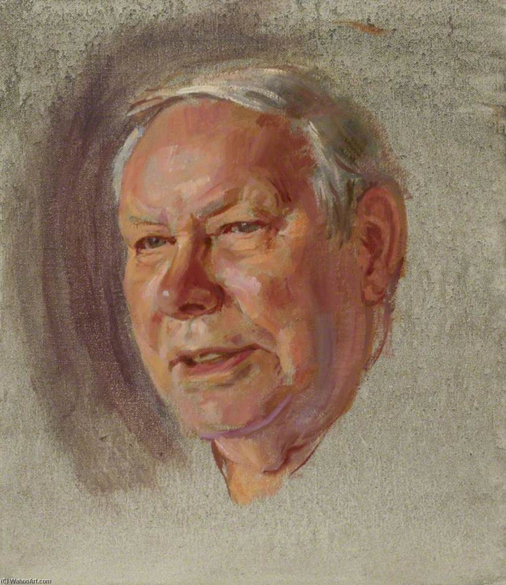 Wikioo.org - The Encyclopedia of Fine Arts - Painting, Artwork by June Mendoza - Chelsea Pensioners John Eggleton, Royal Electrical and Mechanical Engineers