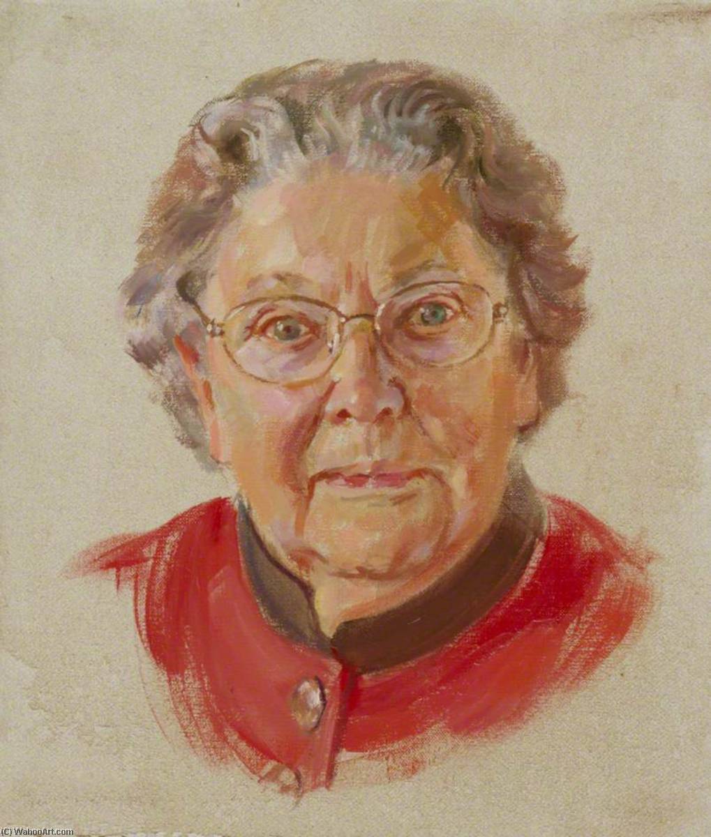 Wikioo.org - The Encyclopedia of Fine Arts - Painting, Artwork by June Mendoza - Chelsea Pensioners Winifred Phillips, Women's Royal Army Corps