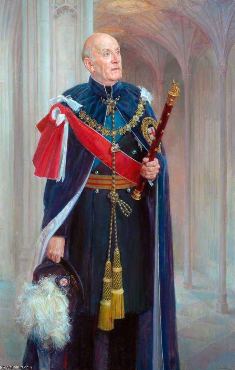 Wikioo.org - The Encyclopedia of Fine Arts - Painting, Artwork by June Mendoza - Field Marshal the Right Honourable Lord Inge, KG, GCB, DL, Colonel of the Regiment (1982–1994)