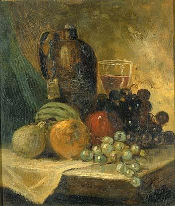 Wikioo.org - The Encyclopedia of Fine Arts - Painting, Artwork by Edward Mitchell Bannister - Still Life, (painting)