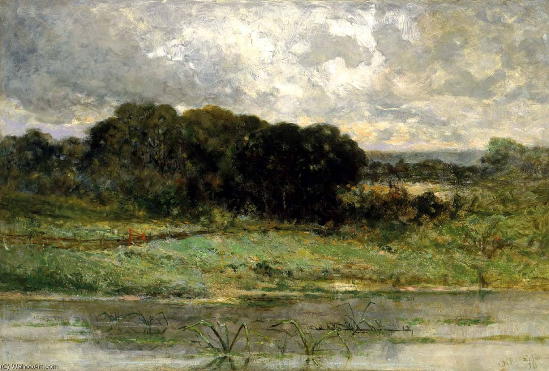 Wikioo.org - The Encyclopedia of Fine Arts - Painting, Artwork by Edward Mitchell Bannister - Swale Land