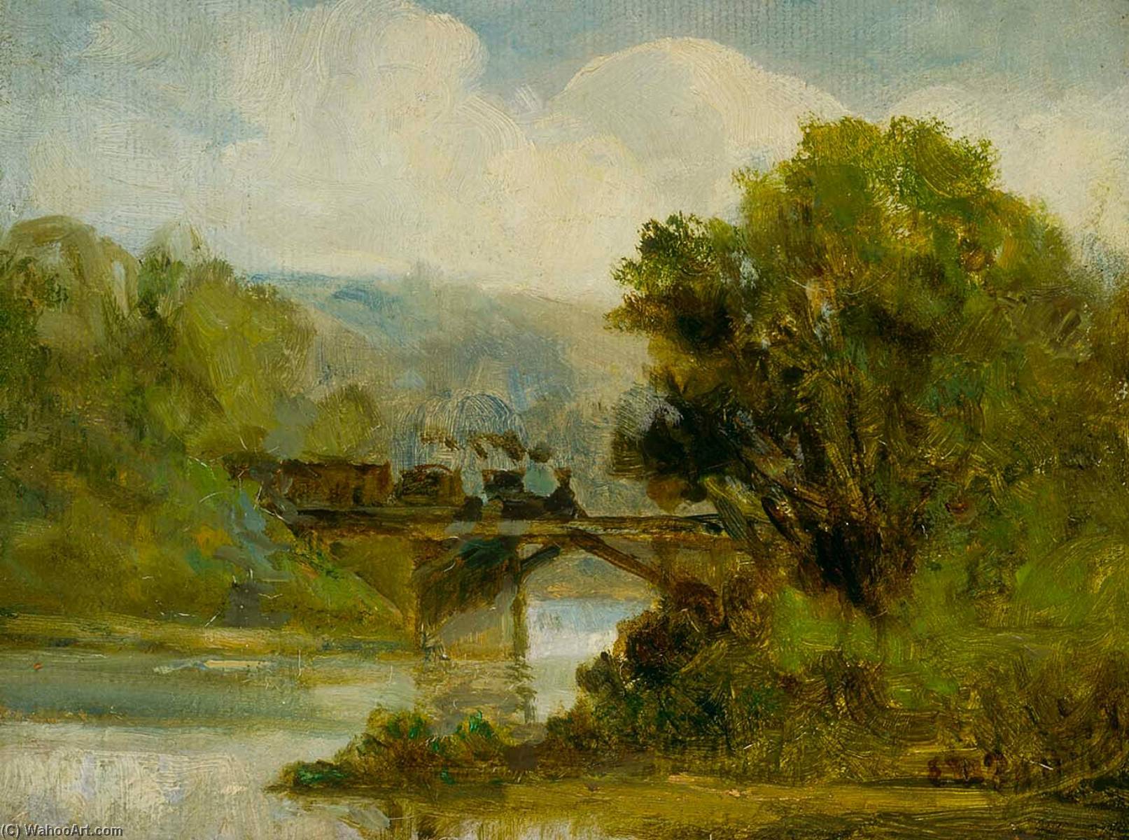 Wikioo.org - The Encyclopedia of Fine Arts - Painting, Artwork by Edward Mitchell Bannister - Train