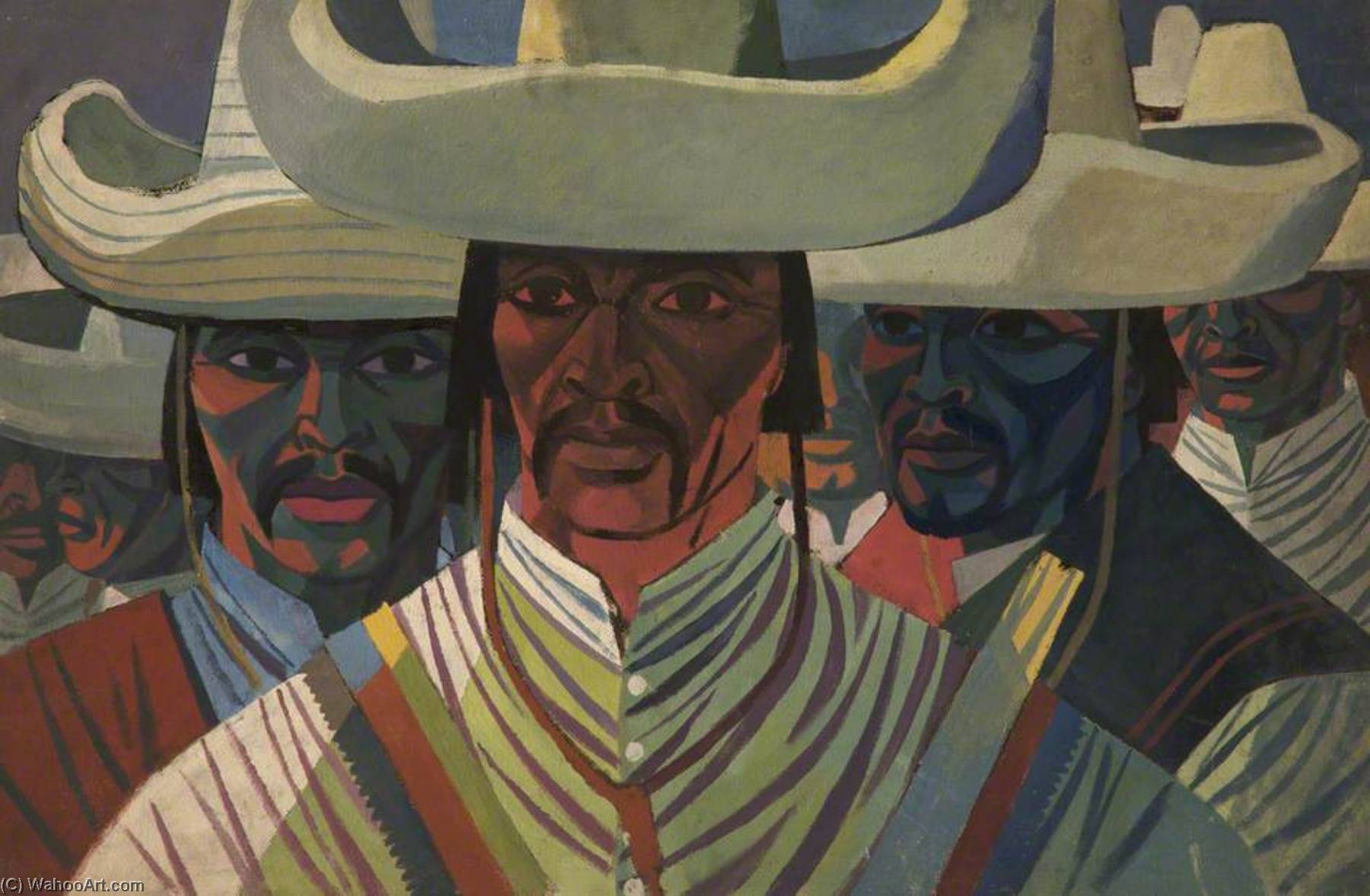 Wikioo.org - The Encyclopedia of Fine Arts - Painting, Artwork by Cliff Rowe - Mexican Guerrillas