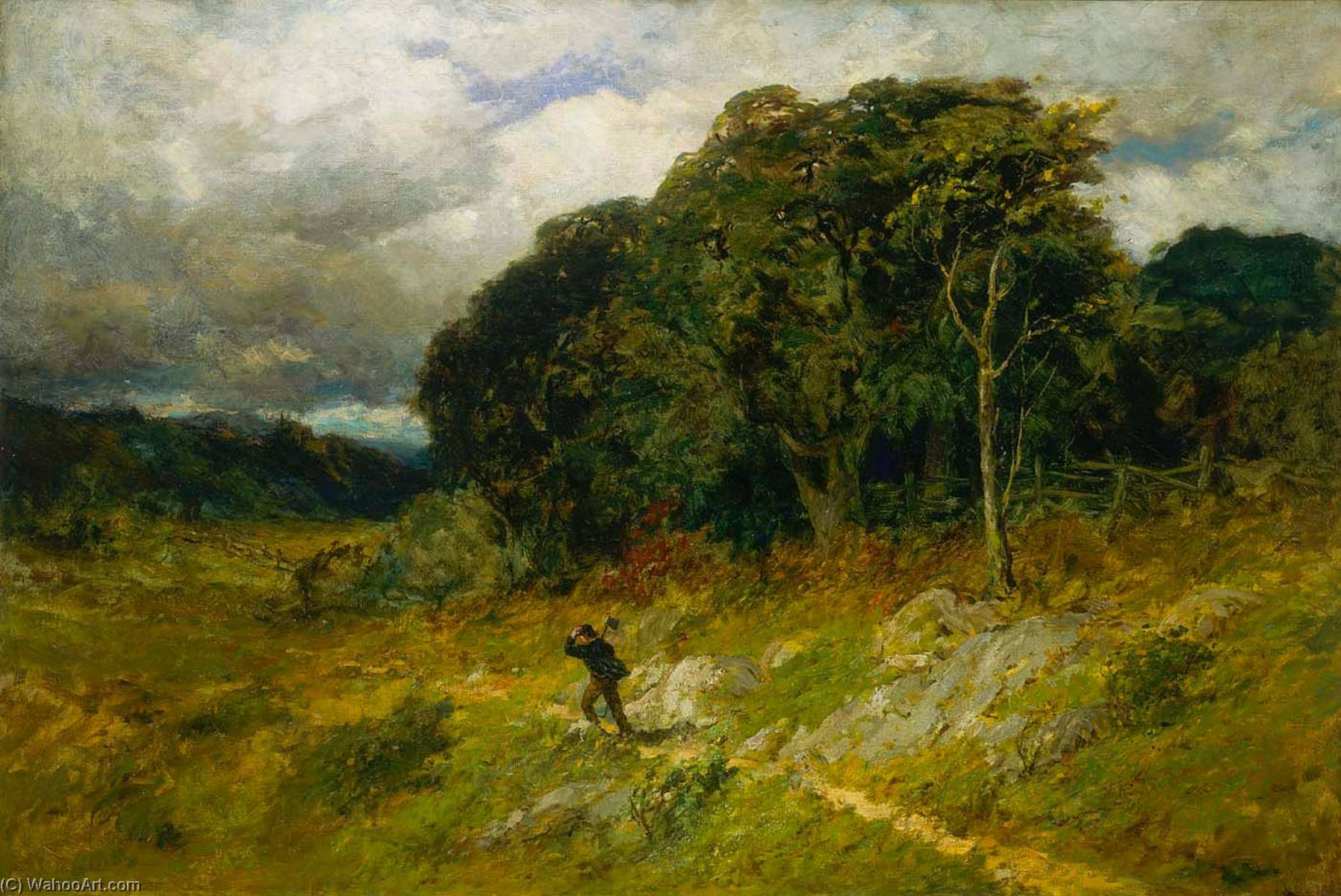 Wikioo.org - The Encyclopedia of Fine Arts - Painting, Artwork by Edward Mitchell Bannister - Approaching Storm