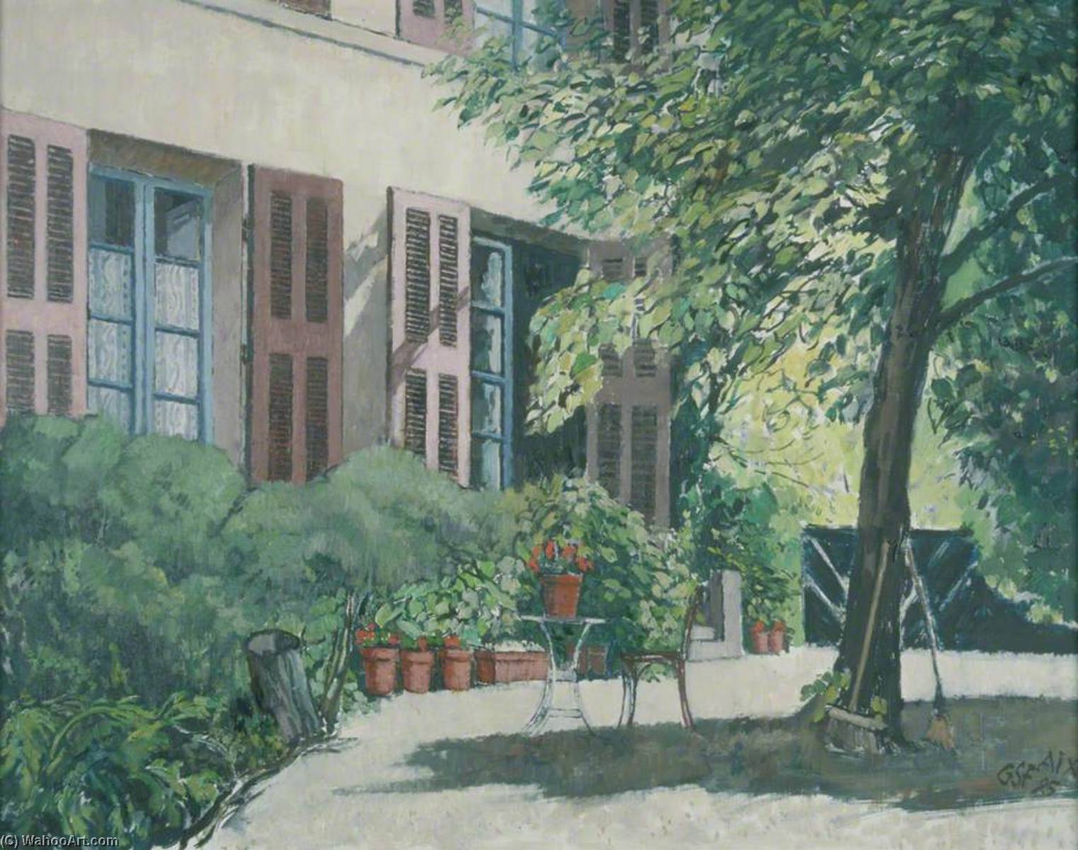 Wikioo.org - The Encyclopedia of Fine Arts - Painting, Artwork by Geoffrey Scowcroft Fletcher - The Garden of Paul Cézanne