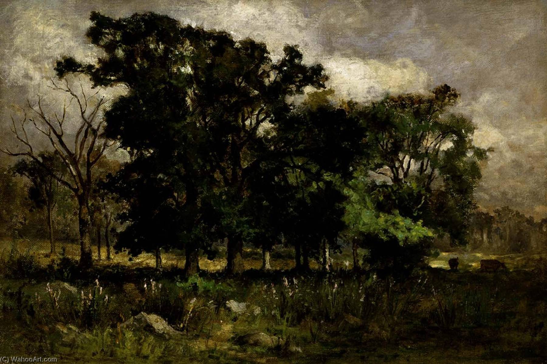 Wikioo.org - The Encyclopedia of Fine Arts - Painting, Artwork by Edward Mitchell Bannister - Tree Landscape