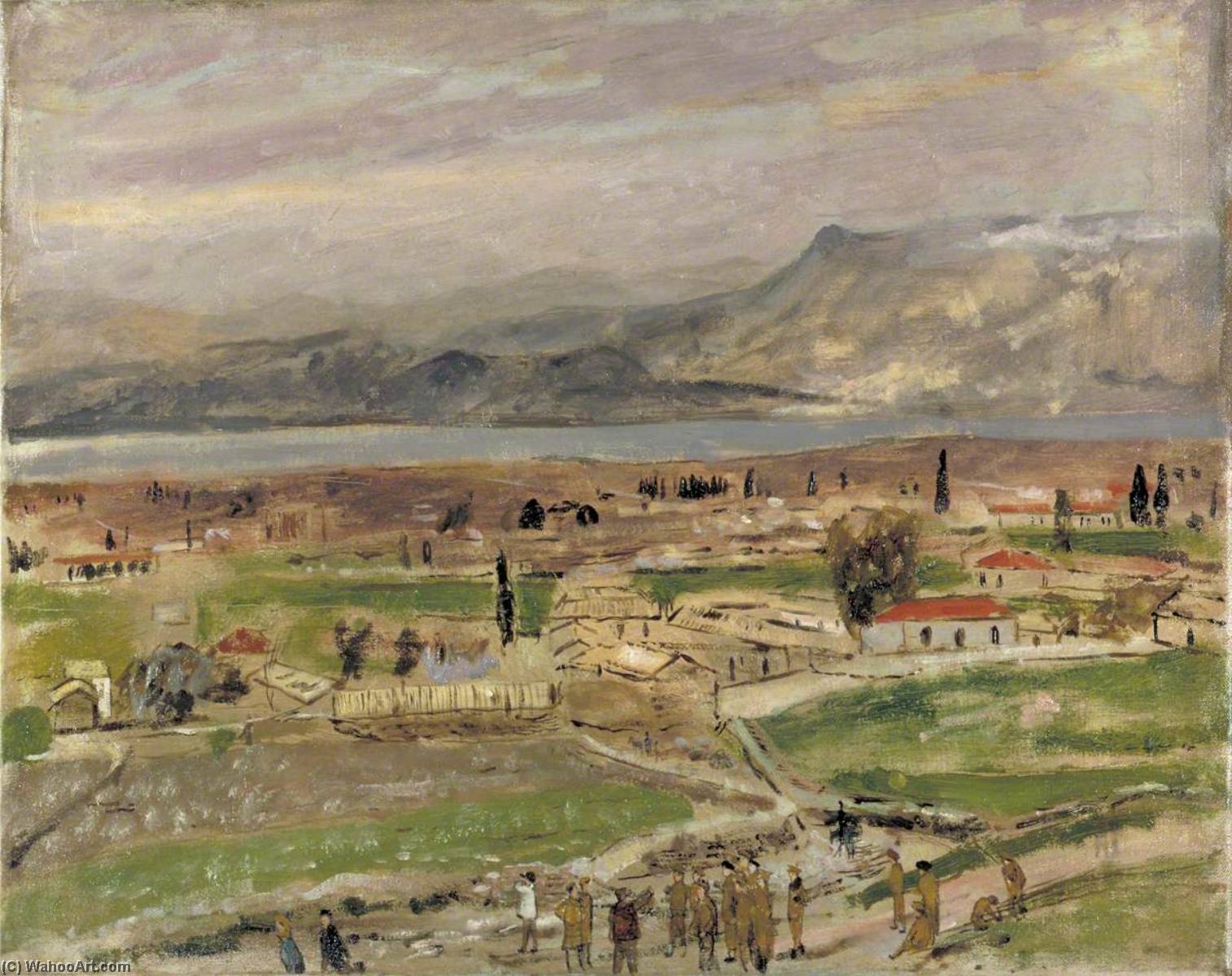 Wikioo.org - The Encyclopedia of Fine Arts - Painting, Artwork by Carel Victor Morlais Weight - The Army Education Corps History Course, Corinth