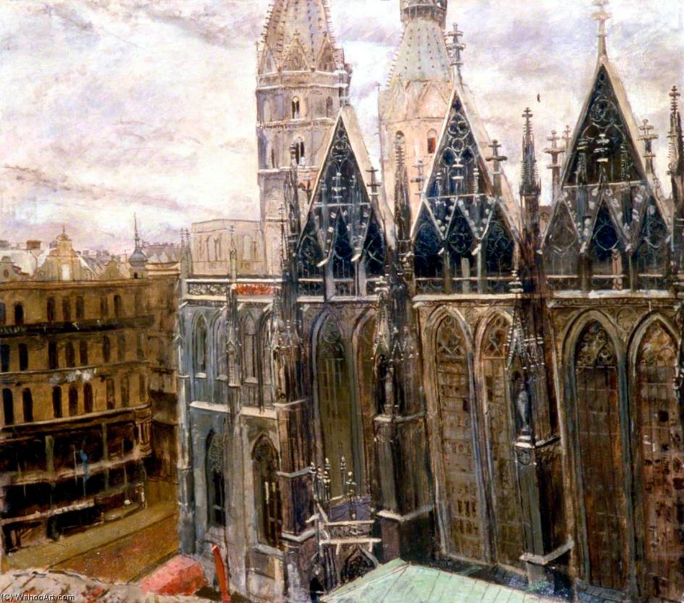 Wikioo.org - The Encyclopedia of Fine Arts - Painting, Artwork by Carel Victor Morlais Weight - St Stephen's, Vienna