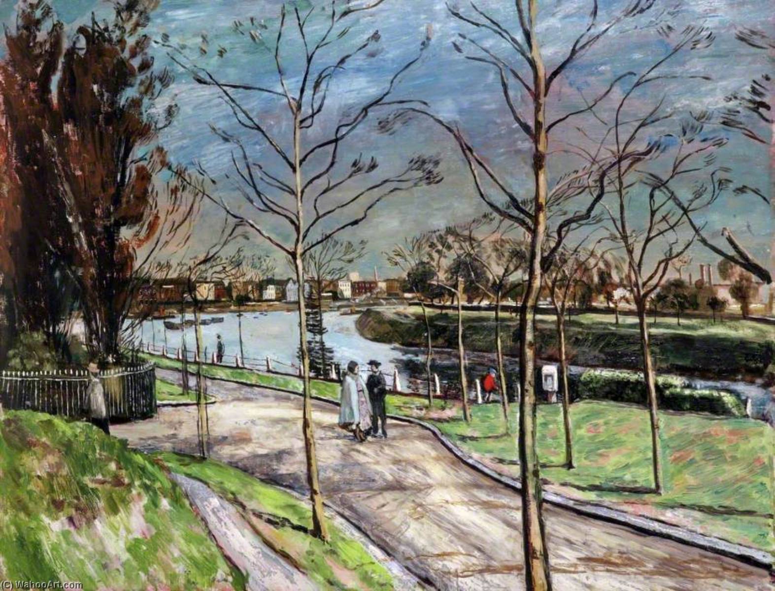 Wikioo.org - The Encyclopedia of Fine Arts - Painting, Artwork by Carel Victor Morlais Weight - The Thames, Chiswick