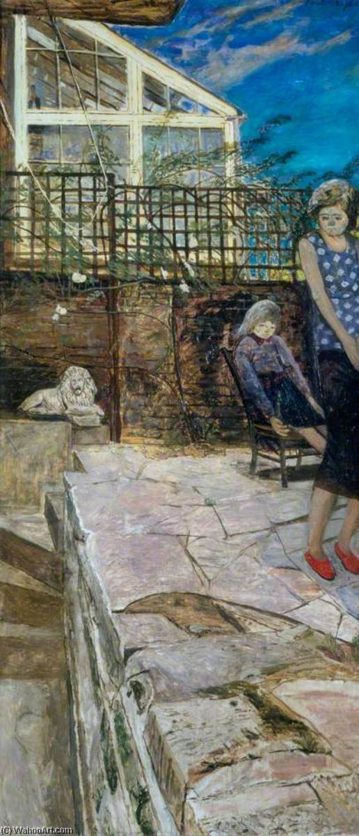Wikioo.org - The Encyclopedia of Fine Arts - Painting, Artwork by Carel Victor Morlais Weight - On the Patio
