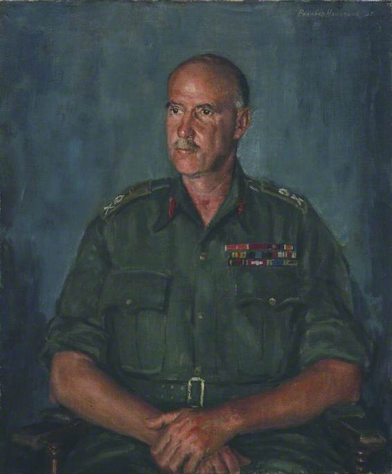 Wikioo.org - The Encyclopedia of Fine Arts - Painting, Artwork by Bernard Hailstone - Lieutenant General Sir Frank Messervy (1893–1974), KBE, CB, DSO and Bar