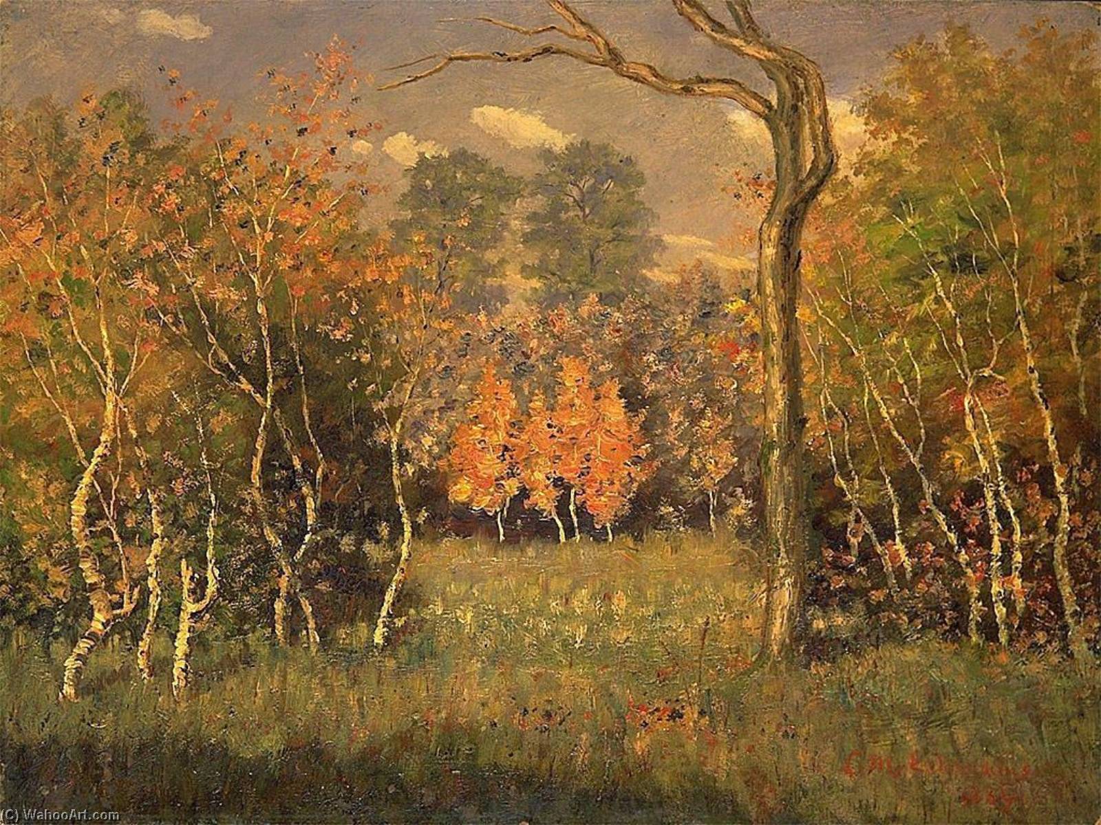 Wikioo.org - Encyklopedia Sztuk Pięknych - Malarstwo, Grafika Louis Michel Eilshemius - Autumn Landscape