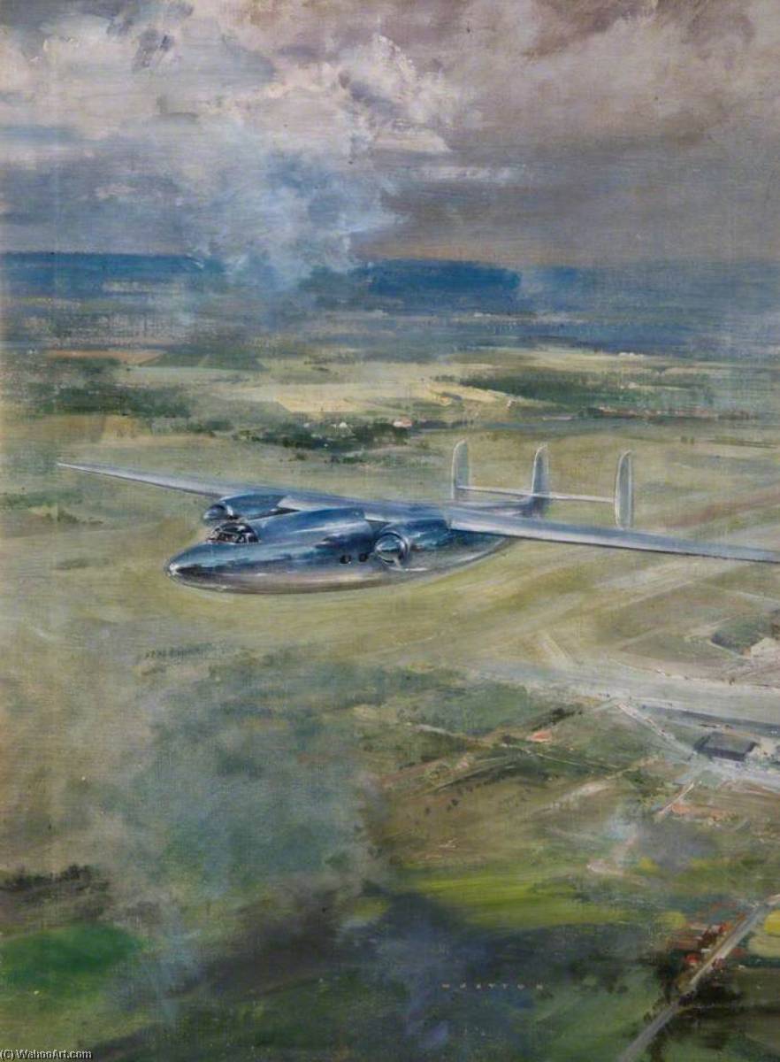 Wikioo.org - The Encyclopedia of Fine Arts - Painting, Artwork by Frank Wootton - Airspeed Ambassador