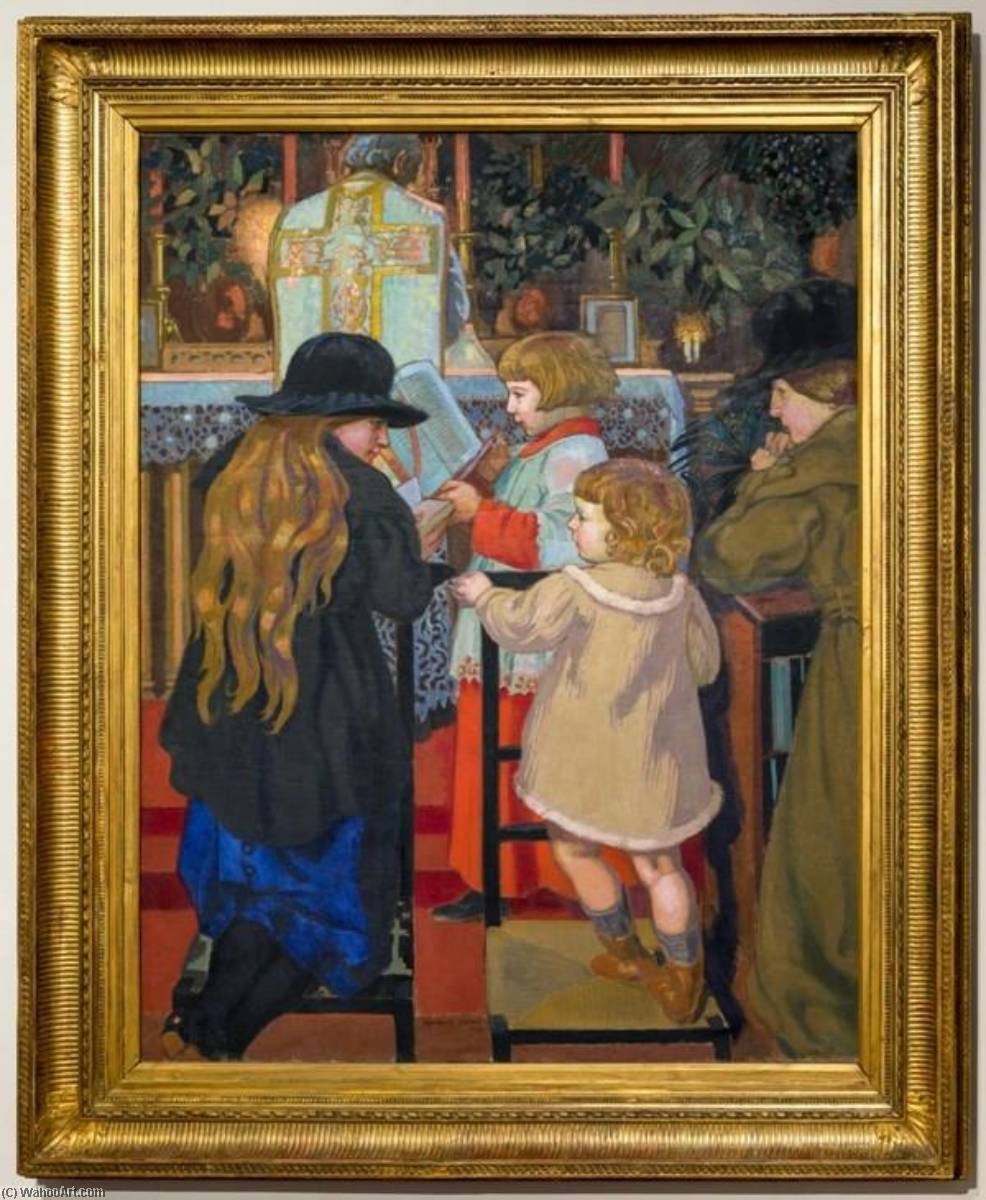 Wikioo.org – L'Encyclopédie des Beaux Arts - Peinture, Oeuvre de Denis Maurice - Messe au prieuré