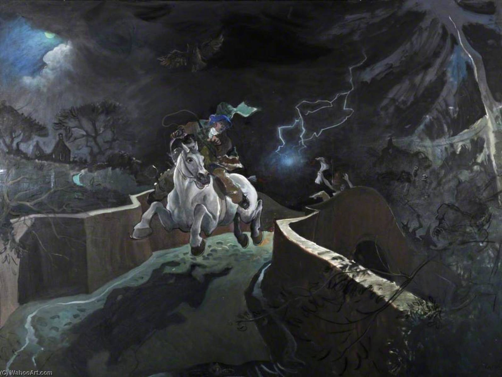 Wikioo.org - The Encyclopedia of Fine Arts - Painting, Artwork by Alexander Goudie - 'Hell Hath No Fury'