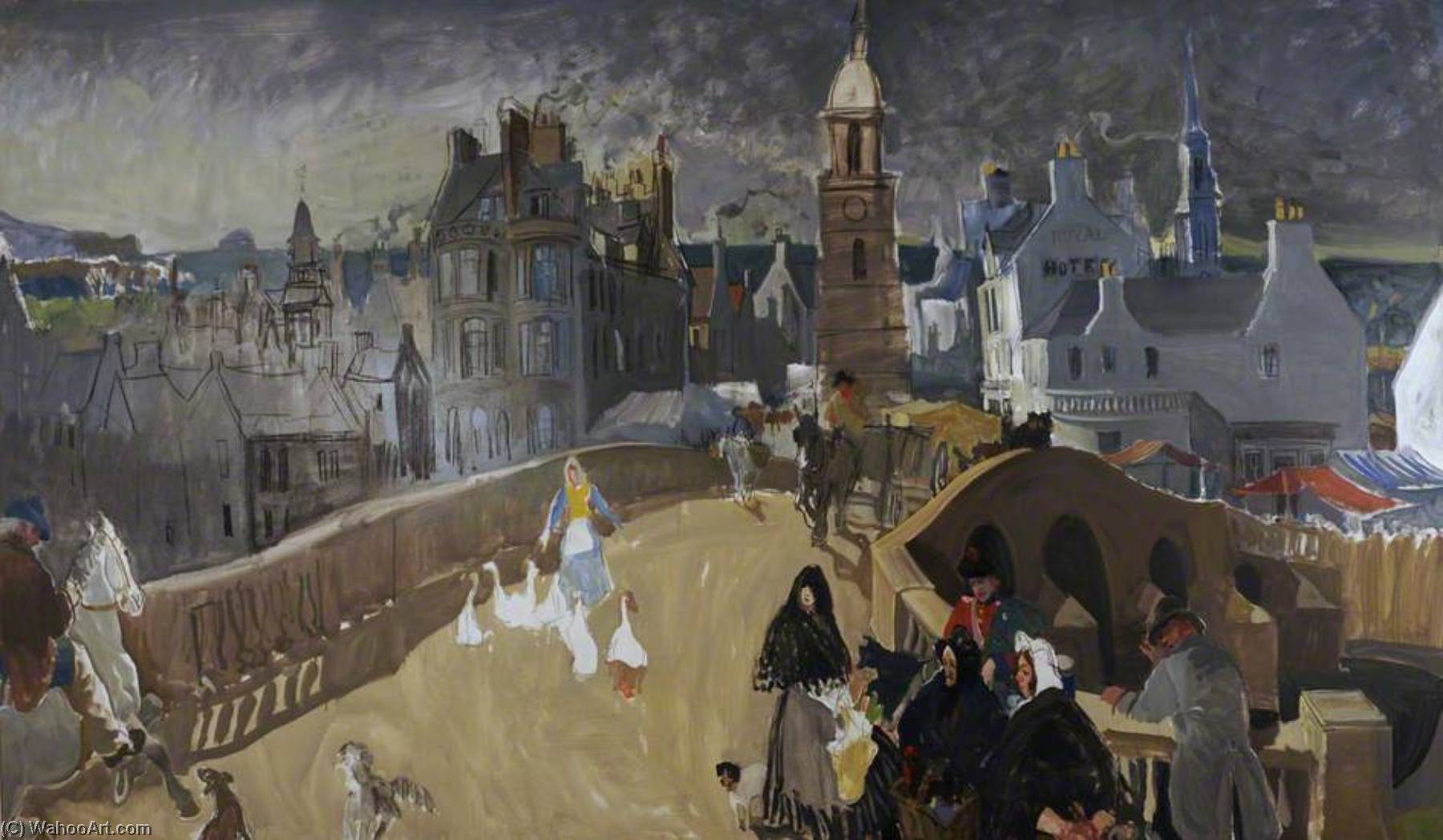 Wikioo.org - The Encyclopedia of Fine Arts - Painting, Artwork by Alexander Goudie - 'Auld Ayr'