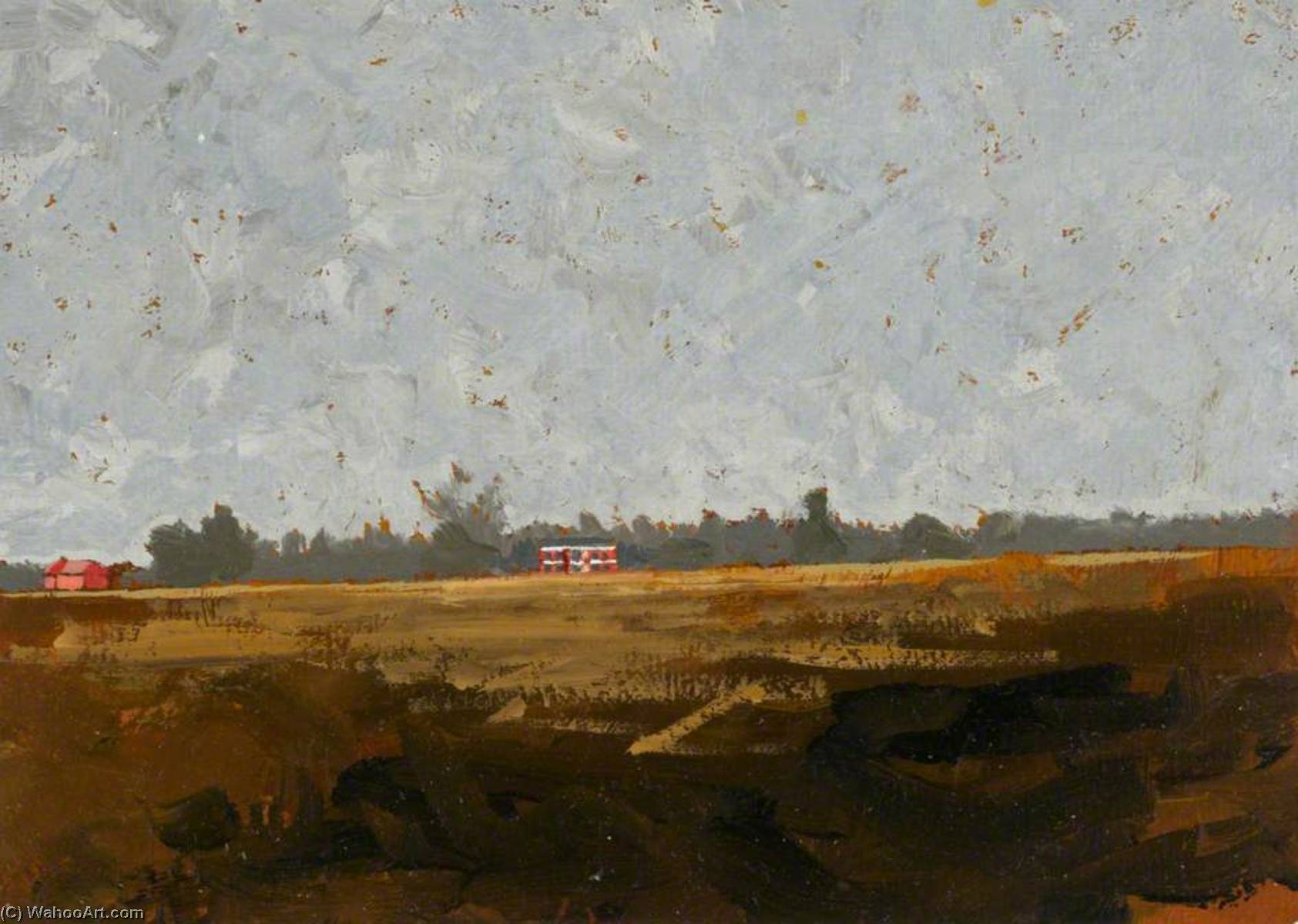 Wikioo.org - The Encyclopedia of Fine Arts - Painting, Artwork by Stephen Chaplin - Looking North from Cockmannings Road