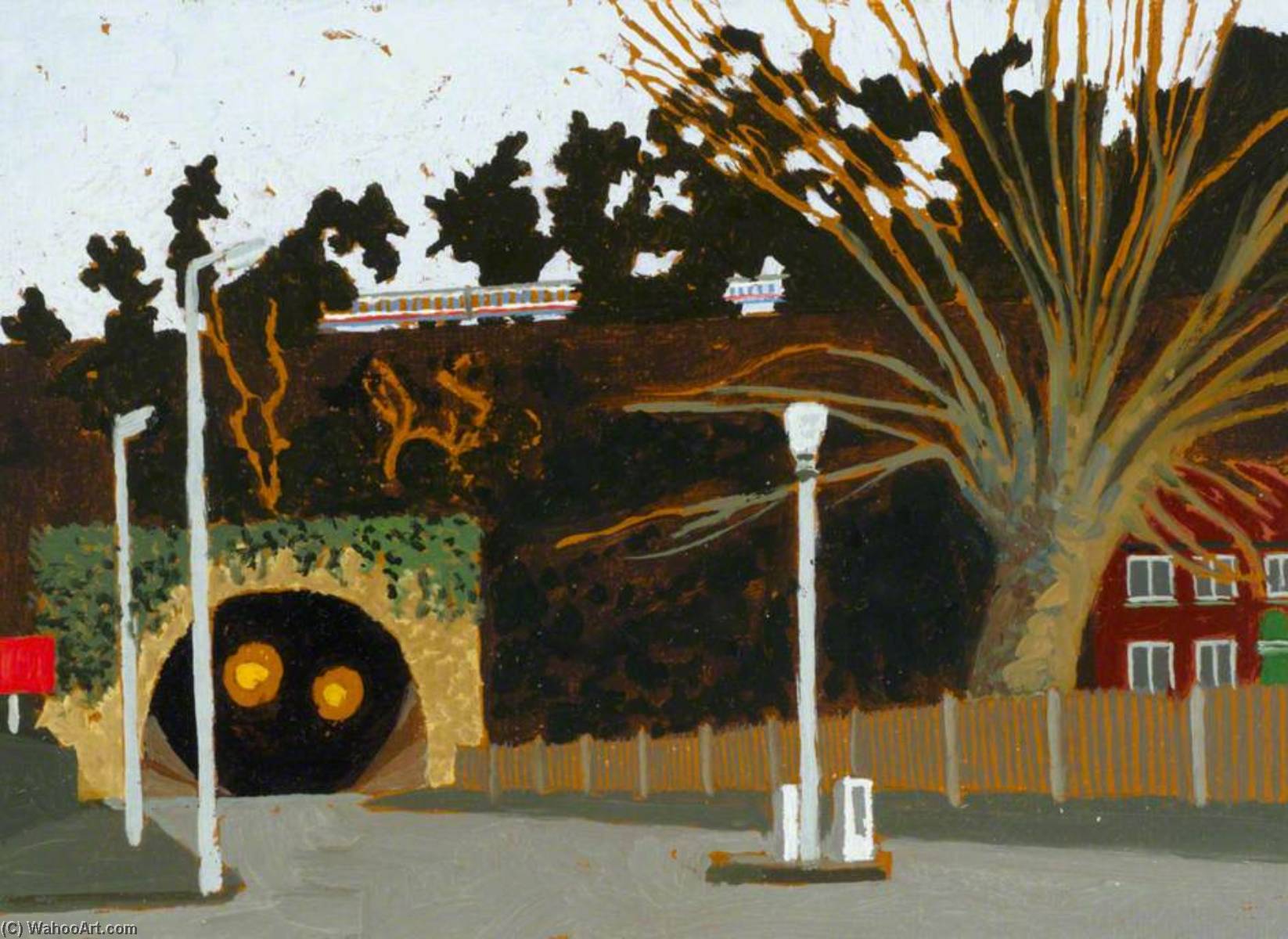 Wikioo.org - The Encyclopedia of Fine Arts - Painting, Artwork by Stephen Chaplin - Sevenoaks Road Tunnel and Embankment