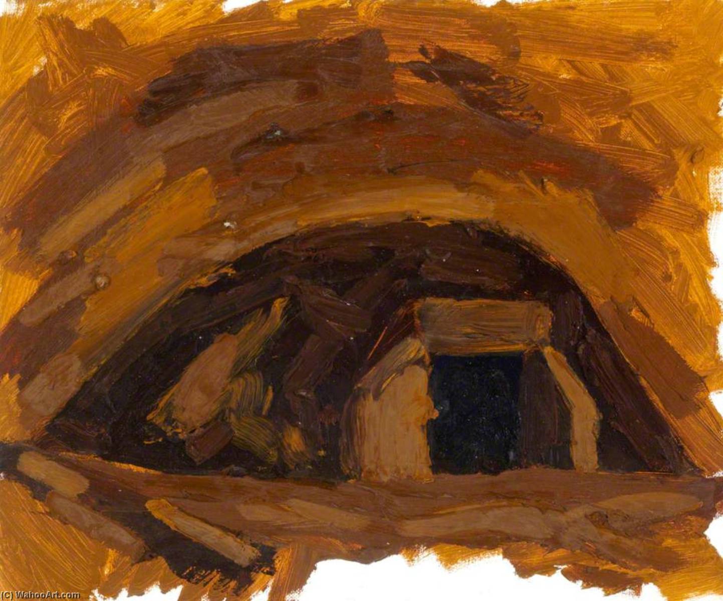 Wikioo.org - The Encyclopedia of Fine Arts - Painting, Artwork by Stephen Chaplin - The Air Raid Shelter, 1941–1945