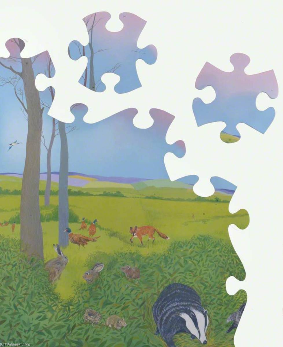 Wikioo.org - สารานุกรมวิจิตรศิลป์ - จิตรกรรม Sally Court - Wildlife Jigsaw