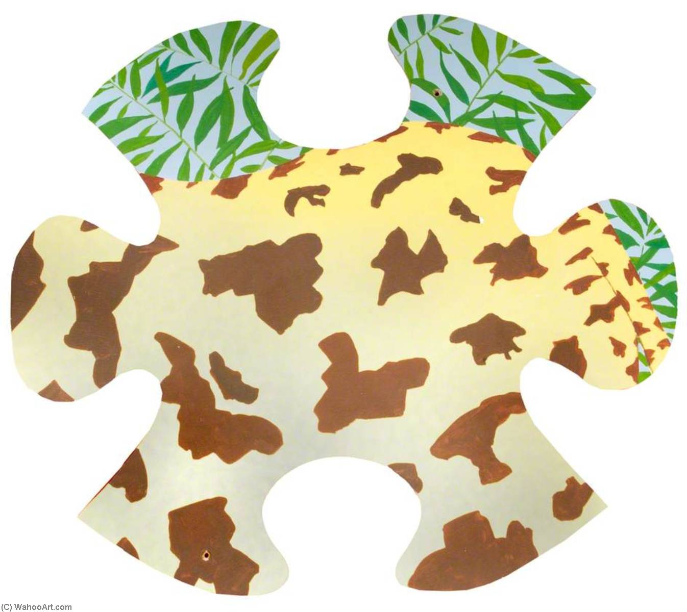 WikiOO.org - אנציקלופדיה לאמנויות יפות - ציור, יצירות אמנות Sally Court - Jungle Jigsaw Giraffe Tail (14 of 14)