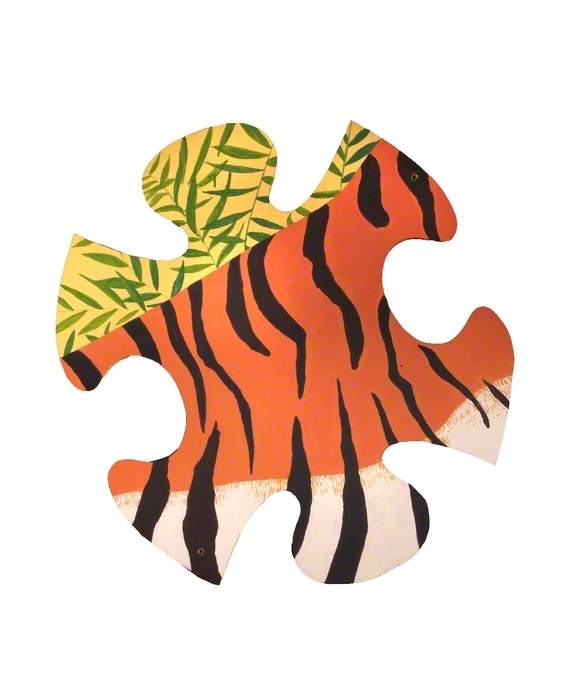 Wikioo.org - สารานุกรมวิจิตรศิลป์ - จิตรกรรม Sally Court - Jungle Jigsaw Tiger Body (10 of 14)